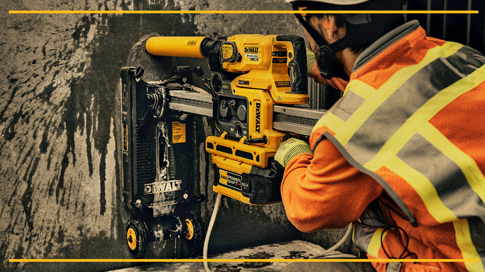 No gas. No cords. No job too big. TAKE CONTROL™ with DEWALT POWERSHIFT™.
