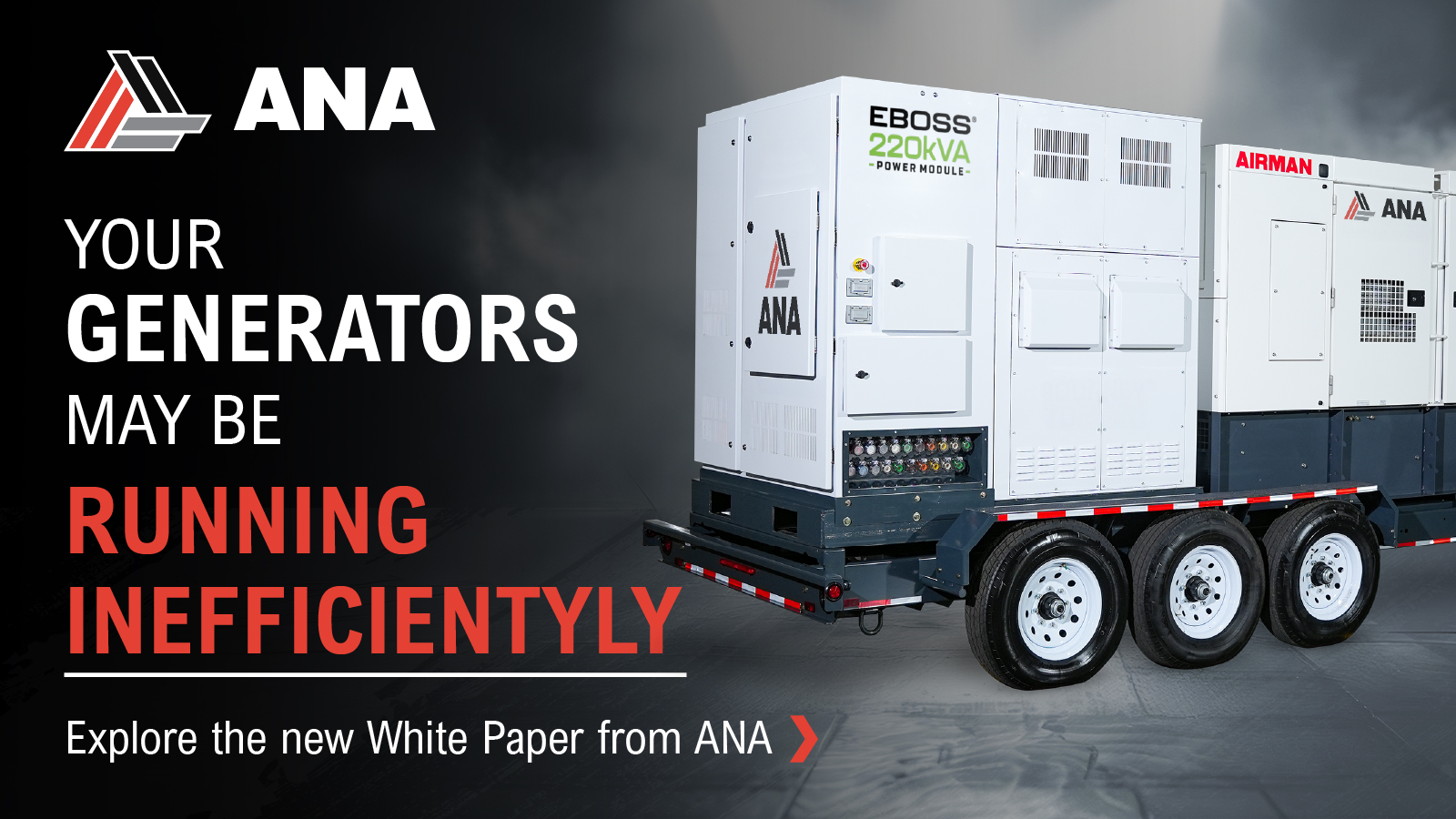 Your Rental Generators May Be Running Inefficiently